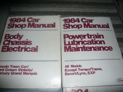 1984 Ford Krone Victoria Grand Marquis Lincoln Stadt Auto Service Laden Manuell