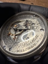 1904 Waltham P.S. Bartlett Pocket Watch - 18s - 17J Adjusted - Running