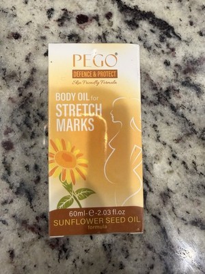 Pego Body Oil For Stretch marks Sunflower Seed Oil 2.03 Fl Oz