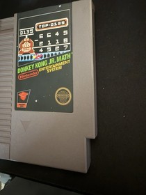 Nintendo Donkey Kong Jr. Math NES Educational Game Cartridge Only