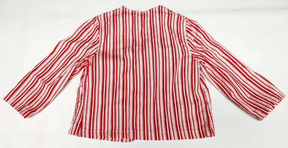 Vtg Tommy Alpren Togs Peppermint Stripe Boy's Jacket~Red & White Stripe~SZ 4 - Image 2 of 4