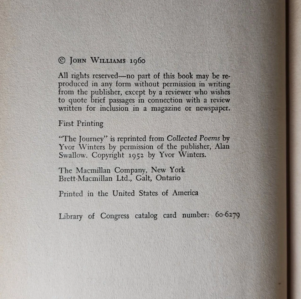 John Williams Butcher's Crossing первое издание первое издание - Изображение 3 из 4