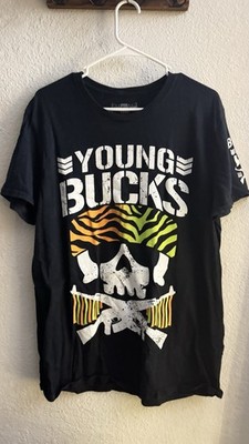 Large Hot Topic Exclusive Young Bucks Bullet Club Shirt