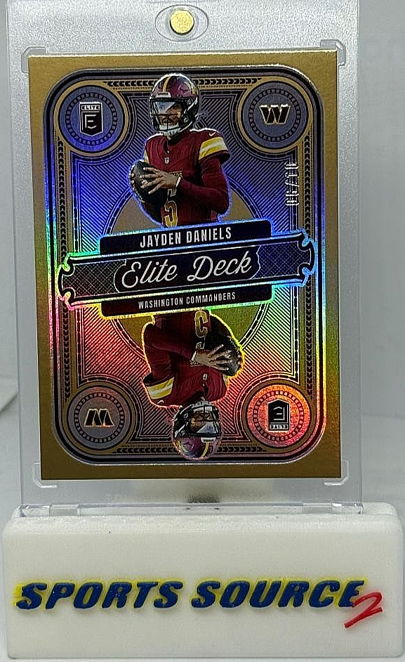 2025 Panini Donruss Elite Jayden Daniels Elite Deck Gold 6/10