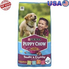 High Protein Puppy Food Dry Real Beef Tender Crunchy Kibble DHA Nutrients 30lb 1.33 per pound