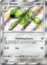 Scizor Shiny Rare SV: Paldean Fates 191/091 NM on eBay