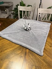 Little Miracles Costco Ex Large Gray Raccoon Lovey Security Blanket 29 X 29"