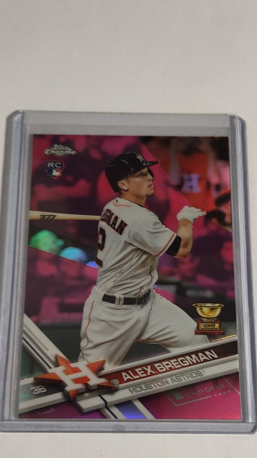 2017 Topps Chrome - Alex Bregman #9 Pink Refractor (RC)