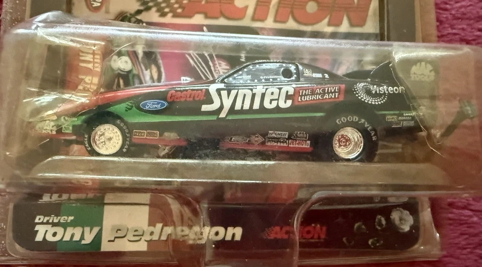 1998 Action Tony Pedregon Castros Syntec Mustang Funny Car “Selena” Tribute 1:64 - Image 4 of 4