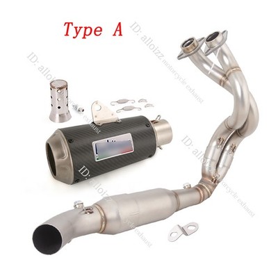 For Kawasaki Ninja 650 Z650 2023-2026 Whole Exhaust Header Pipe 2''Muffler Pipe