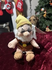 Vintage Snow White and the Seven Dwarfs Bean Bag Plush Animal Toy DOC NWT
