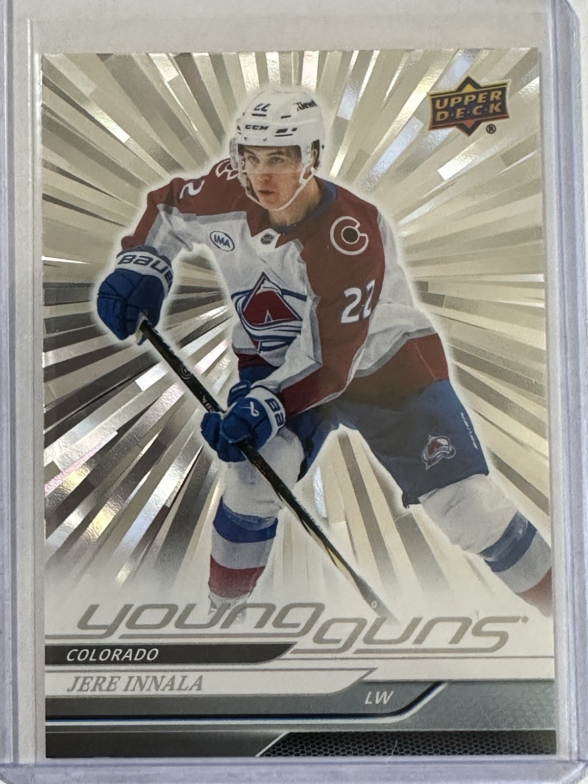 2024 UD Extended Jere Innala Young Guns Outburst SP Avalanche RC #713