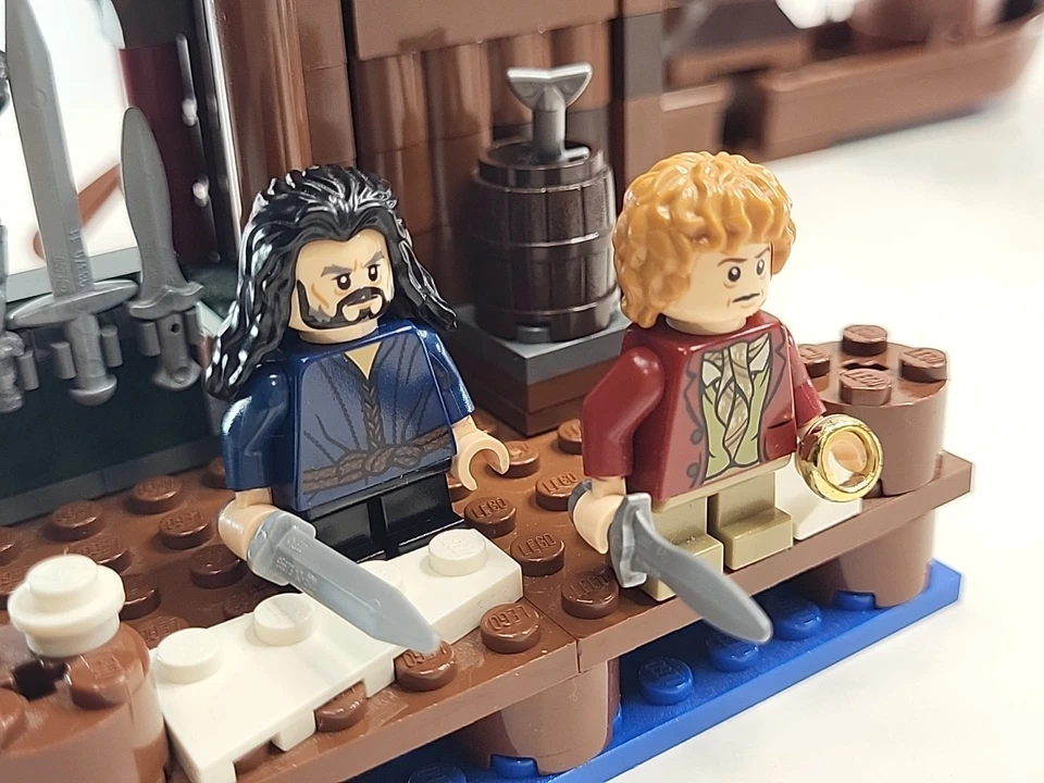 Lego Hobbit 79013 & 30216 Lake Town Chase Near Complete w/ minifigures Prebuilt - Image 4 of 4