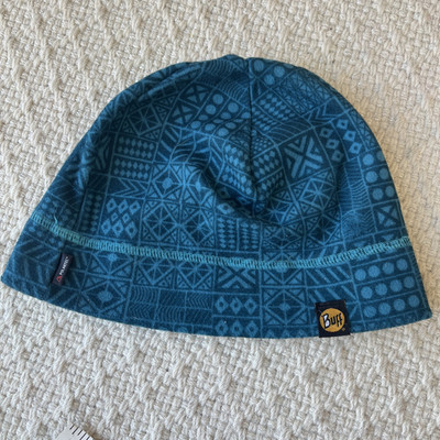 Buff Beanie Hat Unisex Polartec Teal Blue Made in Spain One Size fleece lined