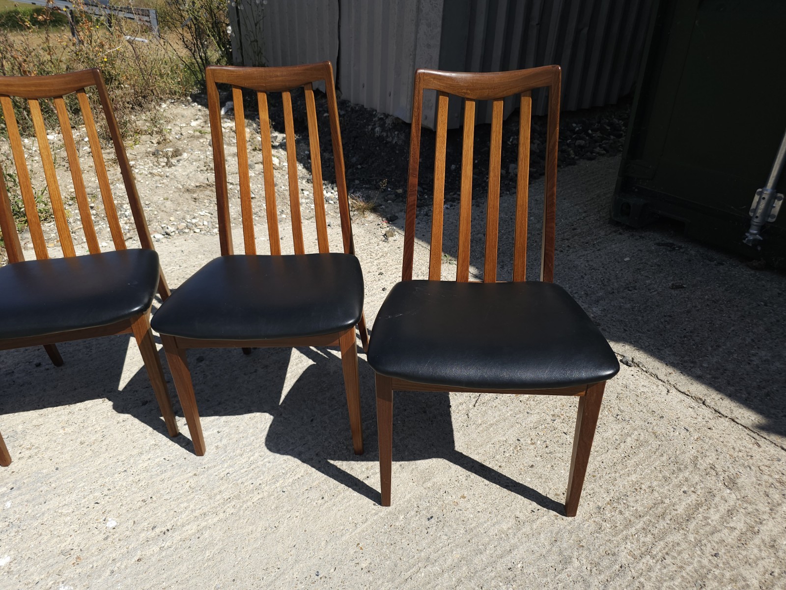 Mid Century G Plan Fresco Round Dining Table with 8 Chairs Extendable — image 24