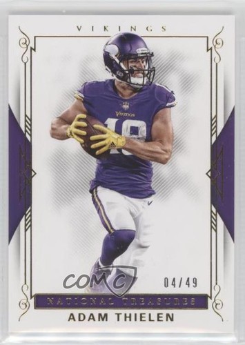 Adam Thielen [Gold] #4 2017 Panini National Treasures card