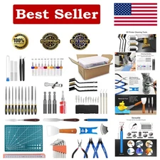 Complete 82-Piece 3D Printer Tool Set – Nozzle Cleaners, Deburring, & Cutters