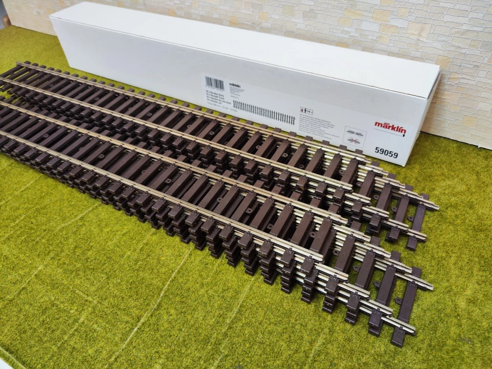 10x Märklin 59059 Track 1 Track/Rail Straight 600 mm Mint with Original Packaging - Image 4 of 4