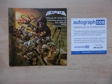 Helloween Hansen Weikath Grosskopf autographs signed CD booklet Jericho ACOA
