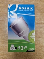 7W, 9W, 11W & 13W Energy Saving CFL GU10 Lamps Warm White, Cool White & Daylight