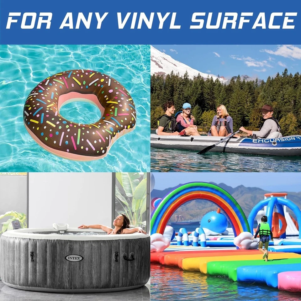 Pool Reparaturset PVC Vinyl-Kleber Patch Kit für Luftmatratze Whirlpools - 60ml - Bild 4 von 4