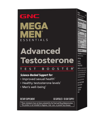GNC Mega Men Advanced Test 60 Capsules 30 Day