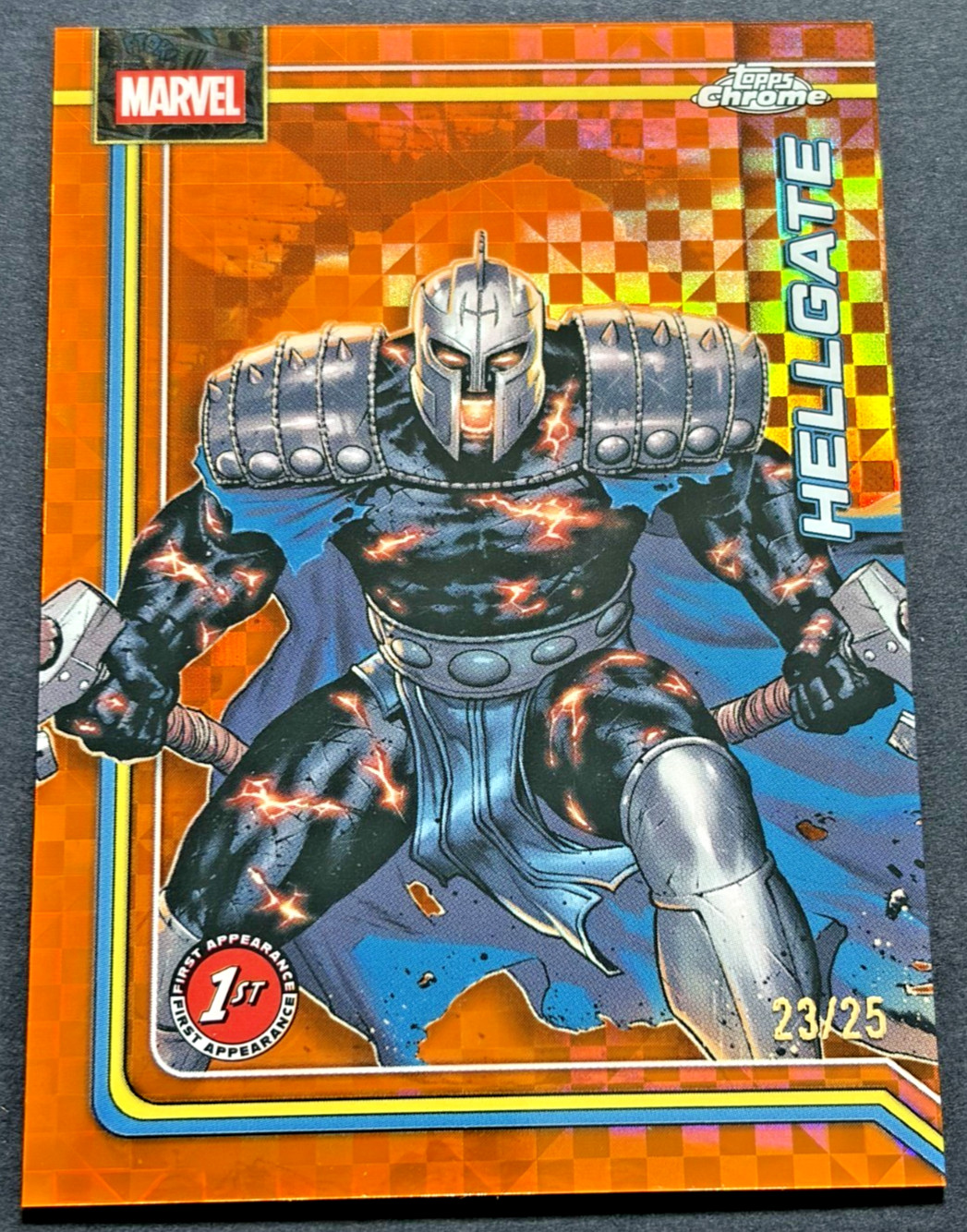 2026 Topps Chrome Marvel-Hellgate #124 1st Appearance-Orange X-Fractor /25