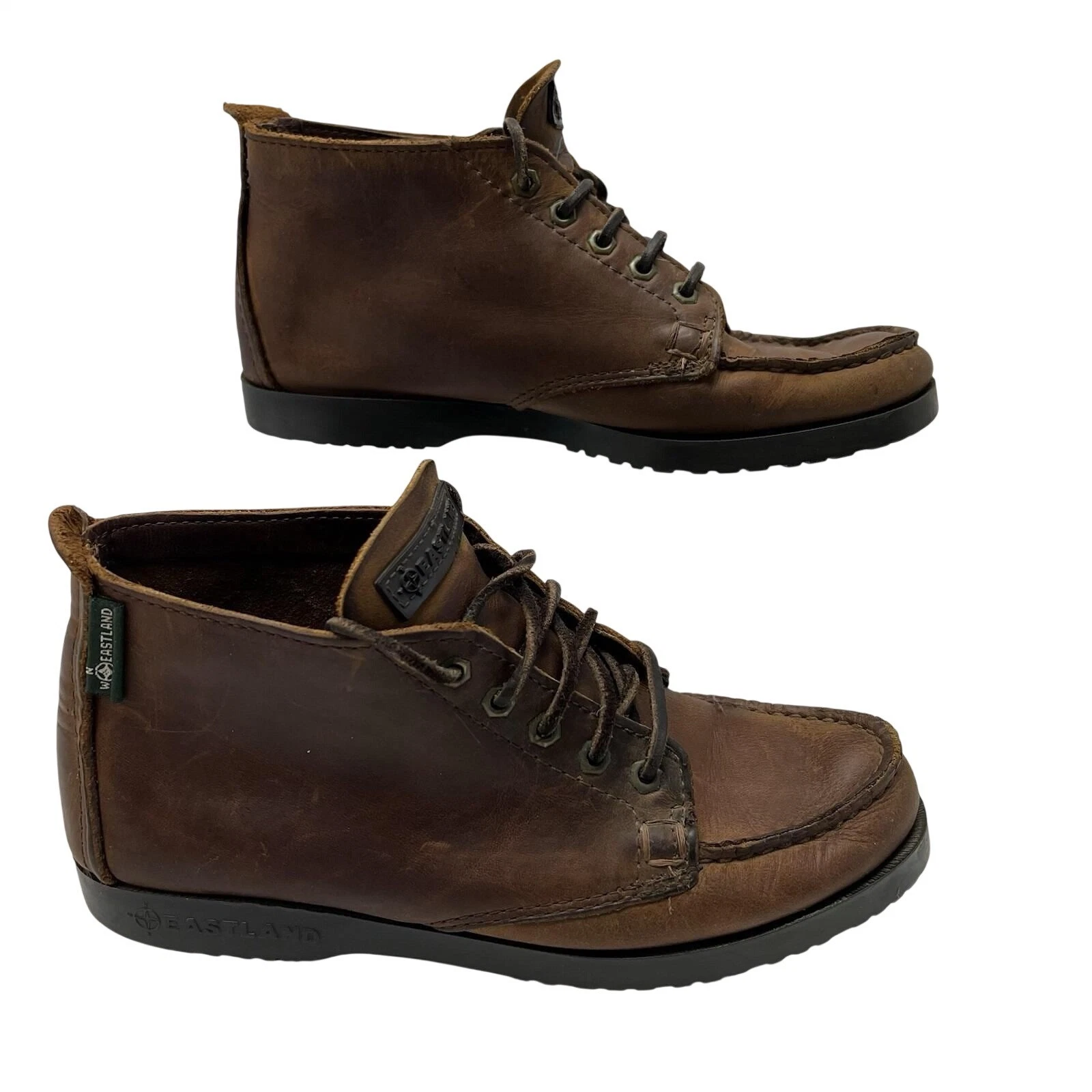 Eastland Vintage Seneca Mens 5D Brown Leather Camp Moc Chukka Boots
Opens in a new window or tab