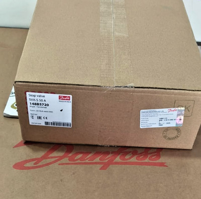 1PC- Danfoss 148B5720 Shut-off valve, SVA-S 50, Max. Working Pressure 52bar- NEW