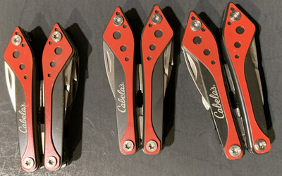 CABELA S Multi Tool Stainless Red Lot Of 3 NEW