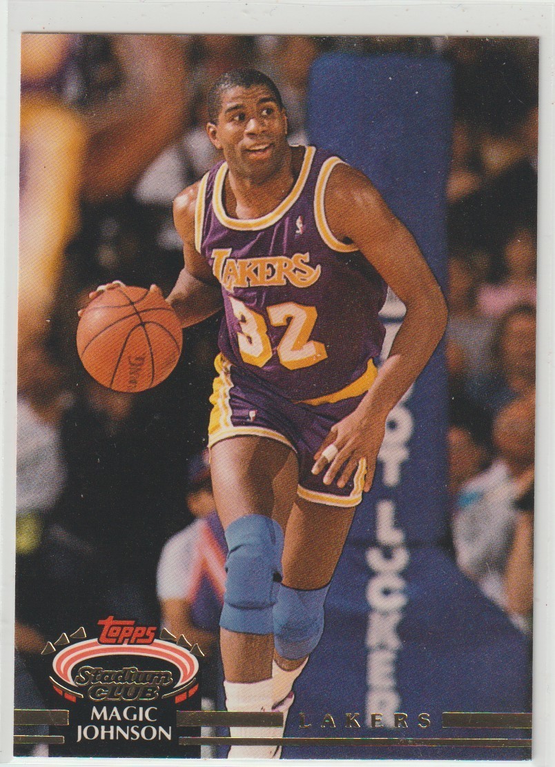 1992-93 Topps Stadium Club Members Only Magic Johnson #32 Lakers