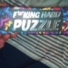 F*cking Hard Puzzle 1000pc Adult Art Jigsaw, Interlocking Cardboard, Multi — photo 2