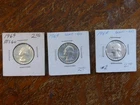 Lot of Three Uncirculated Silver 1964 Washington Quarters