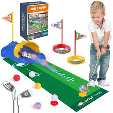 Golf Set for 3 4 5 6 Years Old Boys Girls, Golf Clubs Set with Automatic Ball...