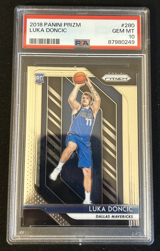 Luka Doncic 2018 Panini Prizm Base Rookie PSA 10 #280 Los Angeles Lakers