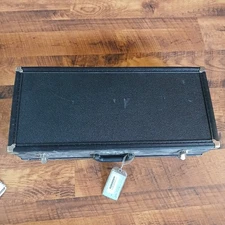 Alto Saxophone Hard Case Black Hardshell Plush Interior Used 