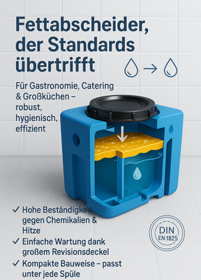 Gastro Fettabscheider 40L.Fett-Öl-trenner,Ölabscheider