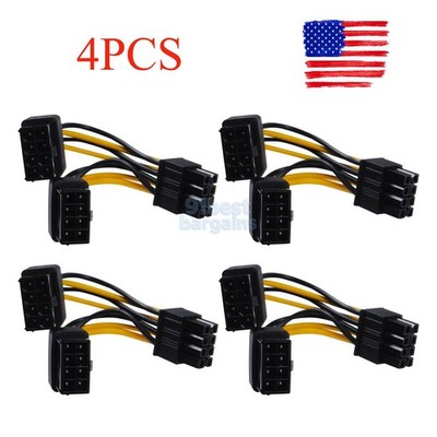 4PCS Dual 8pin to 8pin Graphics Card Power Cable for NVIDIA Tesla K80 M40 GPU