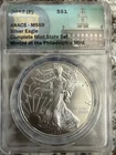 2017 (P) AMERICAN EAGLE. ANACS CERTIFIED MS-69 GEM BRIGHT LUSTER ENCAPSULATED
