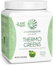 Sunwarrior Organic Shape Thermo Greens, Keto Thermo Greens, Green Apple 11/25