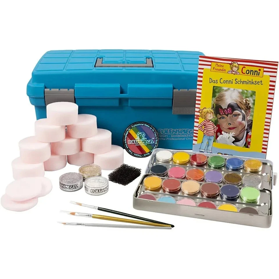 Halloween Party Face Paint Motif Set Practical Plastic Box Water Makeup Articles - Image 2 of 4