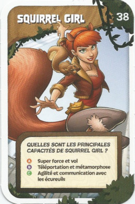 KARTE ERKUNDE DAS MARVEL-UNIVERSUM MIT GROSSEM. LECLERC 2024. EICHHÖRNCHEN MÄDCHEN Nr. 38