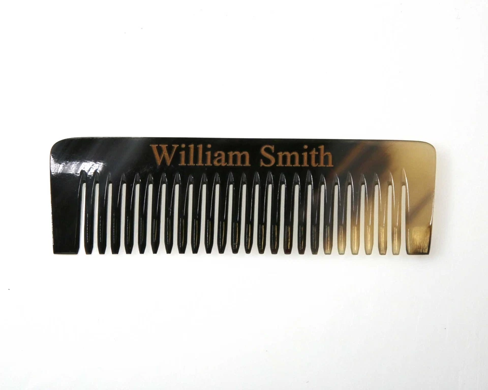 Real Horn 4 Inch (10cm) Mini Pocket Comb with Personalisation Optional - Image 3 of 4