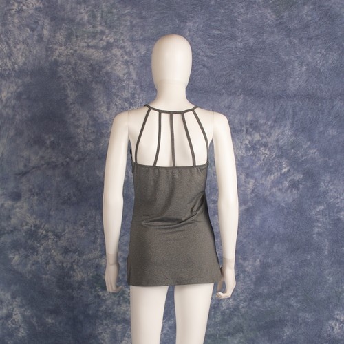 Mondetta MPG Womens Gray Strappy Bra Tank Top Yoga Tennis Sz M - Picture 3 of 4
