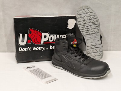 U-Power Red Lion Scuro RI10164 Black Toe Cap Safety Boots UK 10