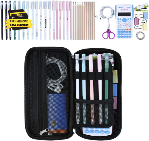Big Capacity Pencil Case Large Pencil Bag Pouch Pen Case Pencil Marker Holder St - 第 2/7 張圖片