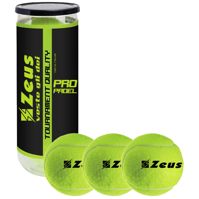 Zeus Pro Padel Sport Tempo Libero Training Palline Pezzo Incl