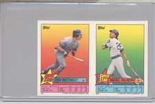 1989 Topps Stickerback Promo Panel Don Mattingly/Rafael Palmeiro Super Rare!