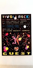 STEVE HACKETT GENESIS VERY RARE PASS GUEST TIVOLI ROCK 2009 SIGNED