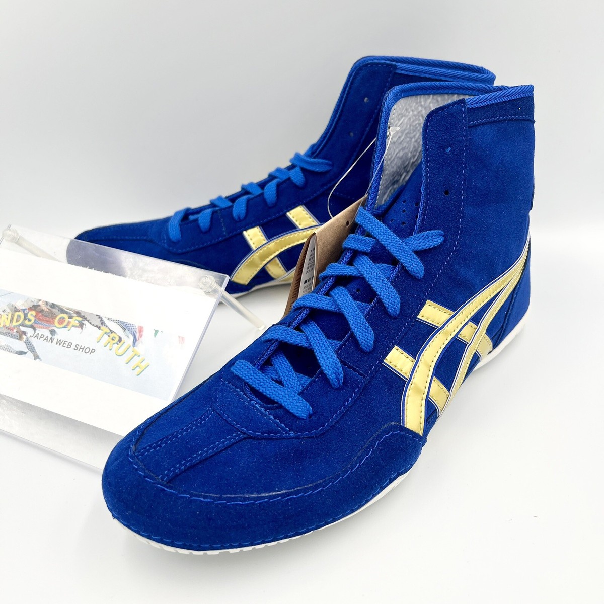 Asics Wrestling Shoes 1083A001 EX-EO special order blue x gold